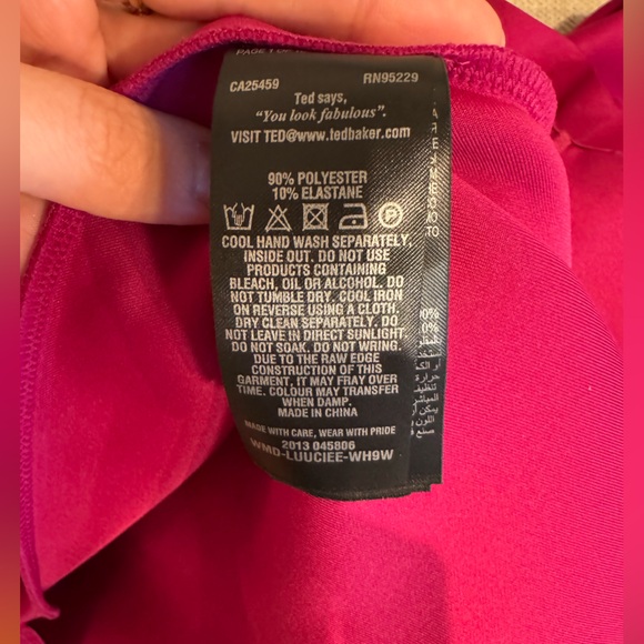 TED BAKER Ruffle Sleeve Mini Dress - Picture 14 of 15